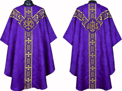 Purple clergy gothic vestment
