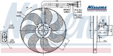 RADIATOR COOLING FAN NIS85683