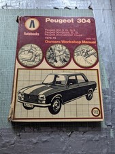 Autobooks Peugeot 304 (1970-1979) Owners Workshop Manual