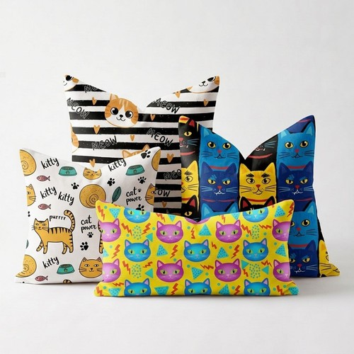 Meow cat sunshine whimsy - x,