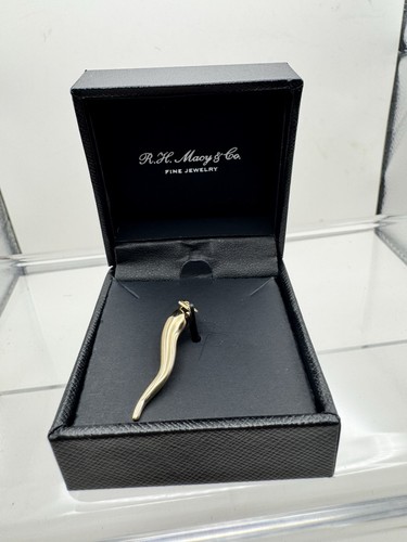Italian horn charm 14k - charm,