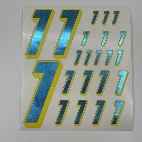 Blue star hologram yellow - star, hologram/yellow