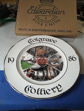 Cotgrave Colliery 1986, UDM, Edwardian Fine Bone China Plate. Ltd Edt, Boxed 15