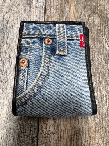 Vintage levi denim wallet - vintage,