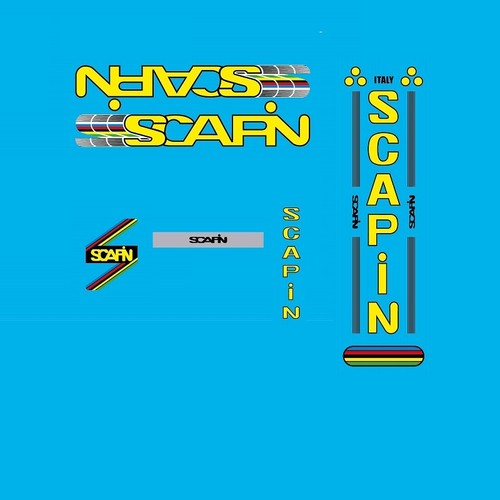 Scapin bicycle decals - scapin,