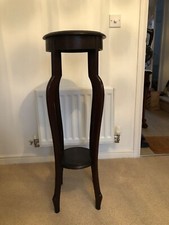 Tall elegant wooden antique jardiniere plant stand