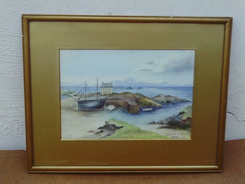 Antique framed 1923 - antique,