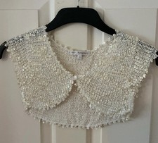 Girl Sequined Bolero Ivory