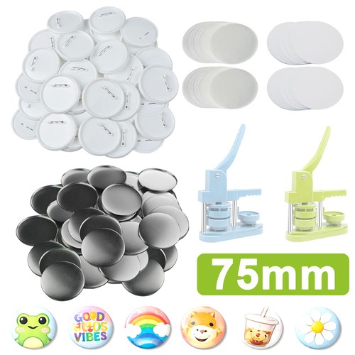 Diy badge making parts - parts, 75mm