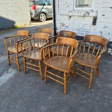 A Rare Set of 6 Antique Ash &