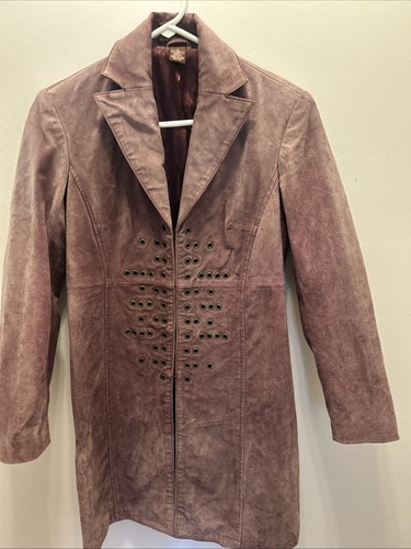 Vtg women purple - vtg., leather
