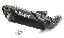 KTM Duke 790 890 Akrapovic Slip-On Black Titanium Exhaust Silencer 2020 - 2024