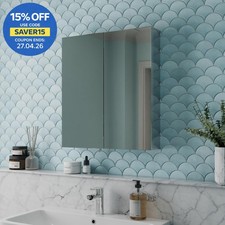Double Door Bathroom Mirror