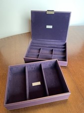 Stackers Purple 2 Layer Jewellery Box Christmas Gifting Medium Size