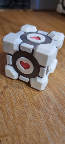 Portal companion cube print - cube,