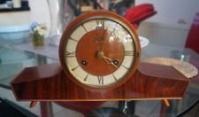 Compact Juba Schatz ting-tang mantel clock 1950/60's. SEE VIDEO