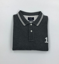 Men's Grey Hackett London Polo Shirt XXL 2XL Tailored Fit Long Sleeved #1 A/B
