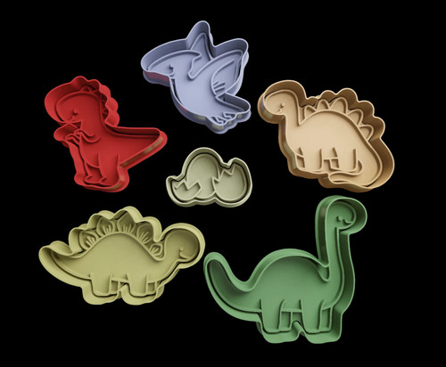 Dinosaurs cookie cutters - , +