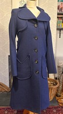 tba - to be adored - Stunning Navy Wool Dress Coat - Rare