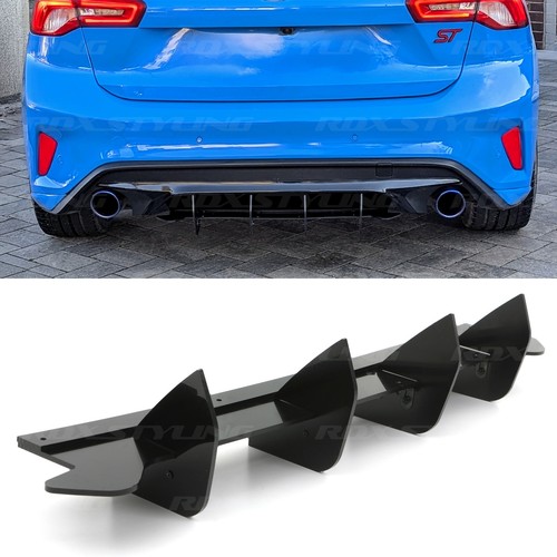 Gloss black rear blade - black,