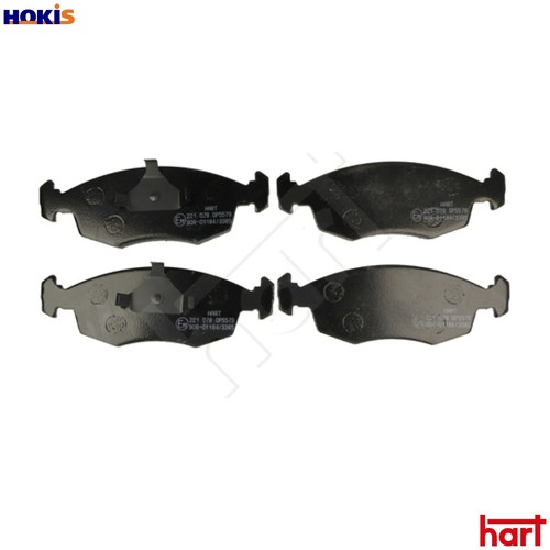 Brake pad set - pad, 221