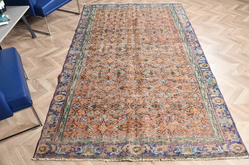 Turkish vintage large rug - turkish,