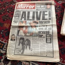 Daily Mirror Apr 21 1989. Hillsborogh Survivors. Tradegy.