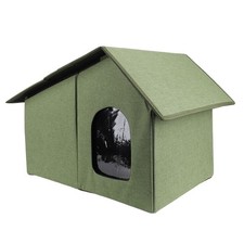Outdoor Cat House Water Resistant Weather Proof Spacious Enclosed Foldable Cat