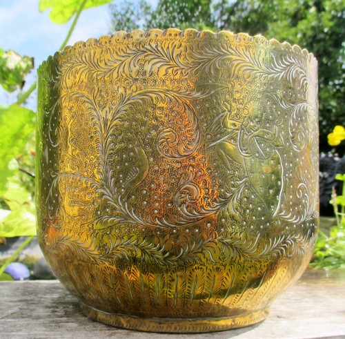 Bowl antique indian engraved - antique,