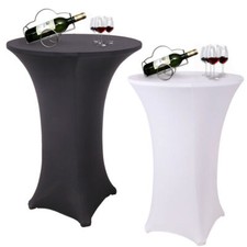 White Black Cocktail Round