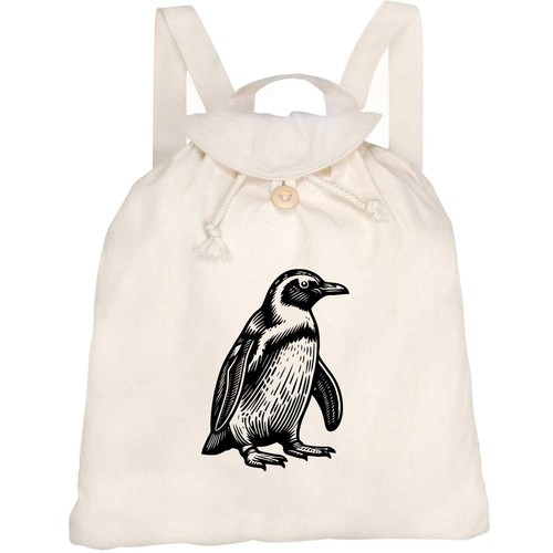 Happy penguin canvas - 'happy,