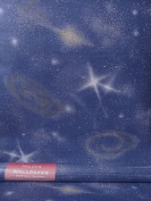 X2 1990s Vintage HOLDEN Wallpaper Rolls STARS retro celestial Galaxy Sky Starry 