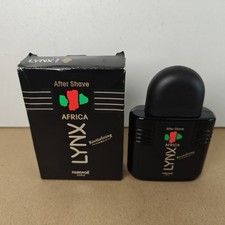 Vintage Lynx Africa 100ml Aftershave by Faberge . Boxed. Full.
