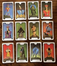 VINTAGE OLD USED TAROT PARAPSICOLÓGICO JAMES BOND 007 FERGUS HALL CARDS DECK