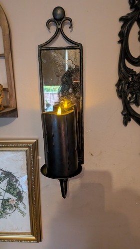 Gothic sconce large iron - sconce,