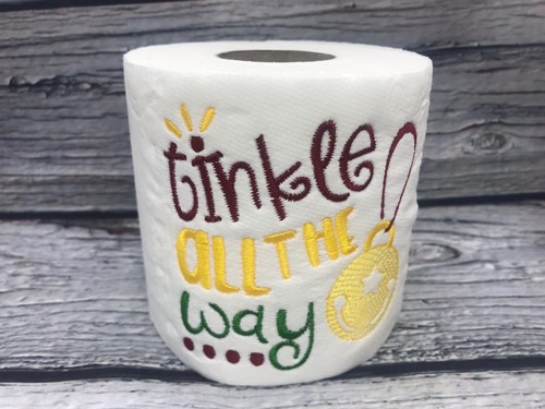 Novelty embroidered toilet - novelty,