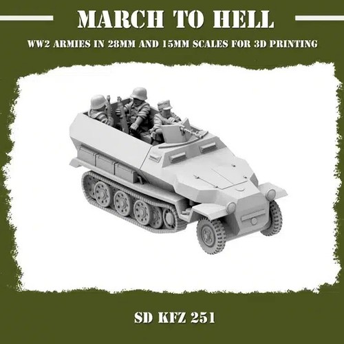 15mm german sdkfz 251 - 15mm,