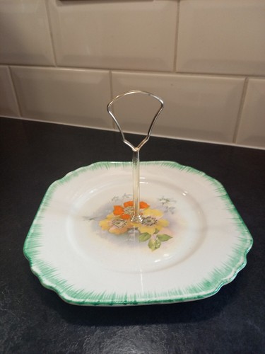 Vintage ceramic single tier - vintage,