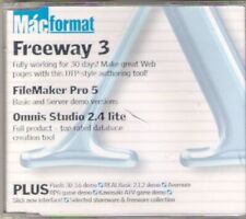 MACFORMAT Vintage CD-Rom FREEWAY 3 OMNIS STUDIO FILEMAKER 5 August 2000 Collect!