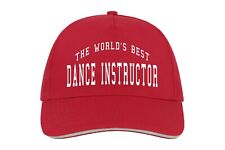World's Best Dance Instructor Baseball Hat Cap Gift Teacher Dancing Choreography