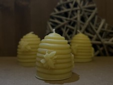 3 Handmade beeswax candles