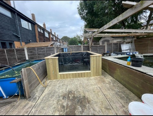 8x8x4ft garden pond - 8x8x4ft, raised