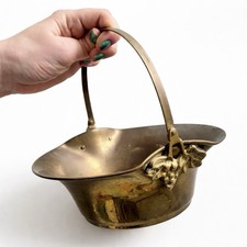 Vintage Brass Coal Scuttle