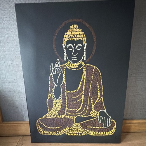 Buddha typography painting - typography,