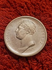Wellington, Waterloo, June 18th 1815 George P Regent Commemorative Medal Coin
