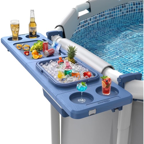 Poolside bar with ice - poolside,