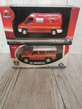 SOLIDO DIECAST FIRE ENGINES LAND ROVER 110 & RENAULT MASTER