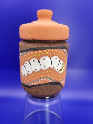 Aboriginal art pottery - pottery, vase