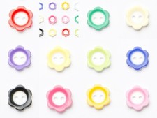 Coloured Rimmed Edge Daisy