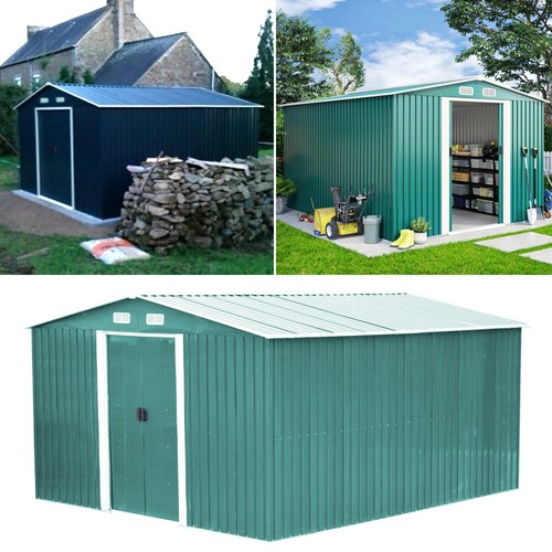 Metal garden shed 12x10ft - metal,